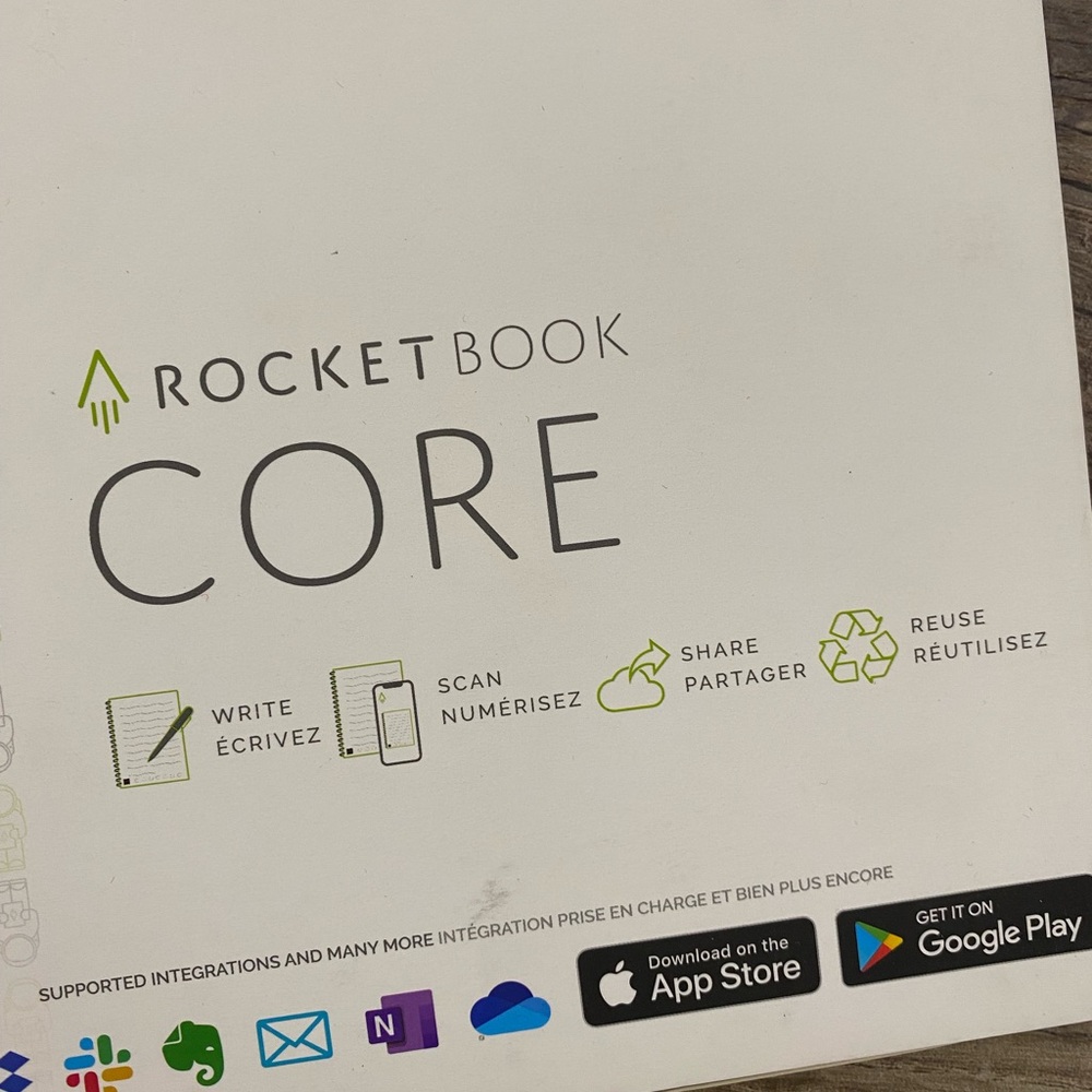 Rocketbook Core Black Reusable Smart Notebook - Picture 2 of 5